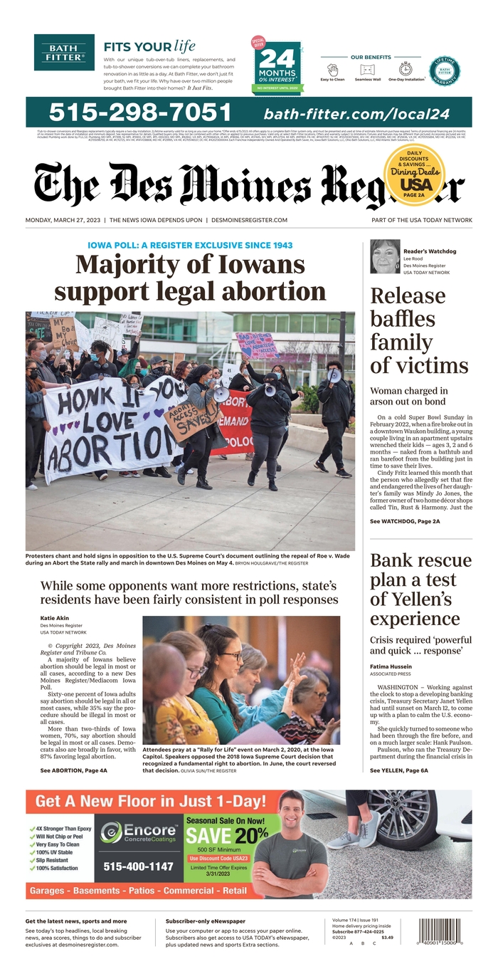 Des Moines Sunday Register - Iowa