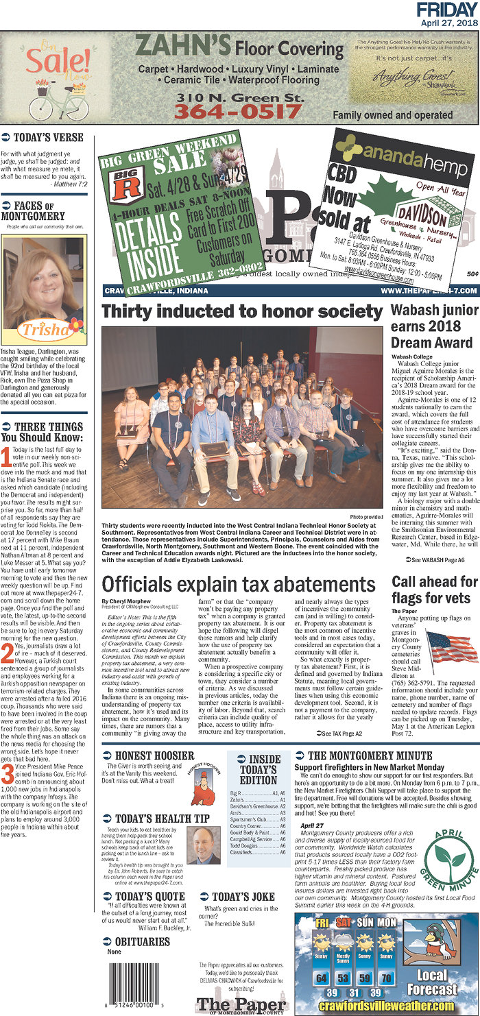 The Paper of Montgomery County - Indiana