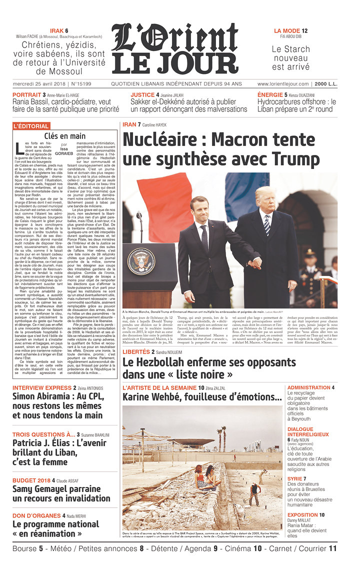 L96;orient Le Jour - Líbano