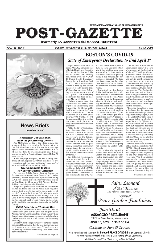 Post Gazette - Massachusetts