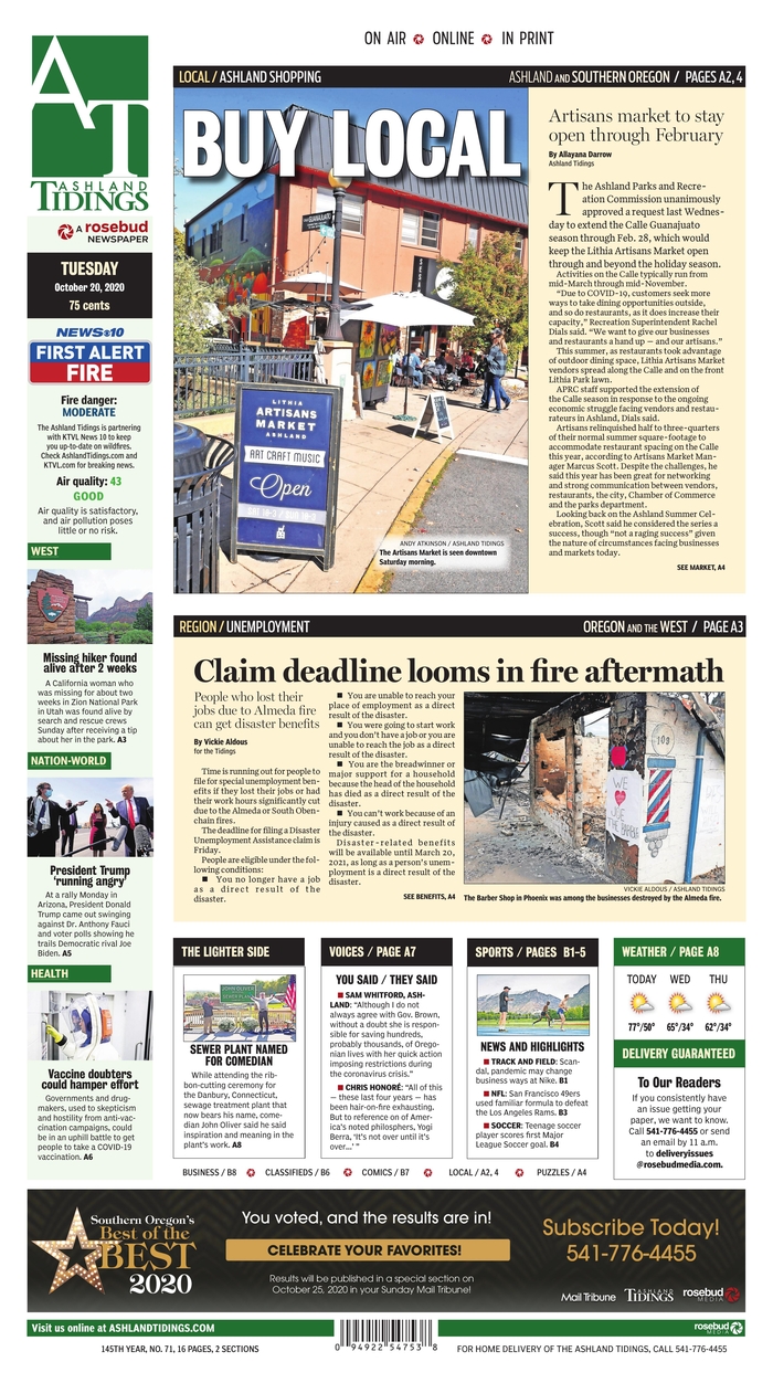 Ashland Daily Tidings - Oregon